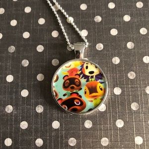 Animal Crossing 2 sided Necklace Pendant oOaK